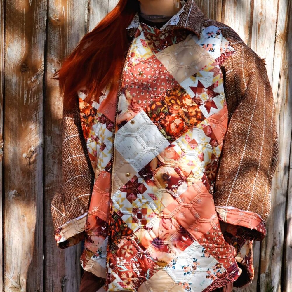 Quilt pattern jacket
